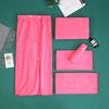 Toalla de salón de belleza con logotipo de microfibra, para salón de belleza, con velcro, para cama, baño, falda y traje.