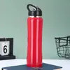 Nova Caneca Térmica Simples de Aço Inoxidável 304, Garrafa de Água Esportiva para Ciclismo ao Ar Livre, Caneca com Canudo