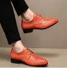 Zapatos de cuero casuales multicolor de gran tamaño 40-50 para hombre, de cruce de fronteras, con cordones, nuevos para primavera y otoño, de caña baja, zapatos de cuero de negocios para hombre