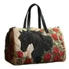 2026 Nova Série Animal Cavalo Transfronteiriça Bolsa de Viagem Acolchoada Portátil para Curta Distância Bolsa Multifuncional para Esportes Fitness