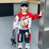 Conjunto de Sudadera Ropa de Primavera y Otoño para Niños Niños Clásico Ultraman Ropa Deportiva Guapa para Niños Conjunto de Dos Piezas Ropa para Bebé