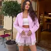 Conjunto de pijama de punto de algodón puro a rayas para mujer, con ribete de encaje, manga larga y pantalones cortos, para otoño e invierno, nuevo, transfronterizo europeo y americano, ropa de estar