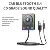 Receptor de Áudio Bluetooth para Carro R60 Alimentado por Porta USB Saída de Porta de Áudio de 3,5 mm Sem Alimentação Suporta Chamadas