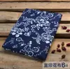 Wuzhen Algodão Linho Estampado Azul Floral Étnico Decoração Evento Toalha de Mesa Tecido para Cortina Decoração de Fundo Artesanal