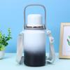 Copo Térmico Simples de Aço Inoxidável 30oz Grande Capacidade Copo de Água Copo de Chá Alça Bule Esportivo Portátil