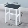 Banqueta Quadrada Simples, Banqueta Espessa para Oficina de Fábrica, Cadeira para Treinamento de Trabalho, Banqueta de Estudante, Banqueta Colorida para Jantar, Cadeira Doméstica para Adultos