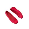 Zapatos Planos de Ballet Cuadrados Estilo Lazo Dulce Otoño 2026 para Mujer, Zapatos Franceses que Aumentan la Altura, Zapatos Elegantes para la Noche