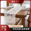 Toalha de Mesa Renda Borboleta Estilo Francês Transfronteiriça, Caminho de Mesa, Pano para Mesa de Centro, Pano Decorativo para Mesa de Jantar, Estilo Ins Vintage, Novo Estilo Chinês