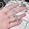 Brillante y Luminoso ~ Pulsera Cuadrada de Diamantes Completos para Mujer 2025 Nueva Pulsera de Gama Alta Lujo Accesible Accesorios de Estilo Genial Pulsera