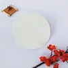 Abanico Blanco Grueso de Doble Cara con Pintura a la Laca, Abanico Redondo Vintage Estilo Chino, Venta al por Mayor de Fábrica para DIY