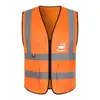Coletes refletivos para atacado, coletes refletivos para garis, uniformes de jardinagem, coletes de trabalho para canteiros de obras com marcações refletivas impressas