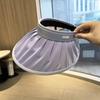 Verano 2025 nuevo sombrero de sol para mujer de copa vacía de ala grande protector solar anti-ultravioleta para exteriores sombrero de sol para la cara