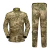 Suministro Exclusivo Transfronterizo de Trajes Camuflaje Negro para Hombre, Uniformes Tácticos de Entrenamiento al Aire Libre, Ropa de Trabajo Resistente al Desgaste, Estilos de Primavera y Otoño, Venta al por Mayor de Fábrica