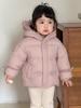 Ropa infantil de pera de caña de azúcar chaqueta de plumón para niños invierno bebé abrigo grueso para bebé con capucha 2024 nueva ropa de invierno para niñas