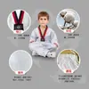 Ropa de taekwondo al por mayor para hombre y mujer, ropa de entrenamiento de artes marciales, ropa de práctica, algodón, ropa de taekwondo para niños