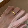 Anel Pequeno de Diamante de Elefante Escovado para Mulheres 2026 Novo Modelo Anel de Luxo Leve Exquisito Anel de Nicho de Alta Qualidade Joias Atacado