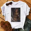 Camiseta de Mujer Verano 2020 Estilo Europeo y Americano ins de moda Amazon top chica estampada algodón modal