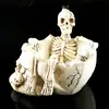 Cinzeiro de Crânio de Resina Personalidade Crânio Crânio Presente Dia dos Pais Presente de Namorado Adereços de Halloween Cabeça de Fantasma