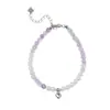 Pulsera de Corazón de Perla Amatista de Plata Esterlina S925 de Fujian y Guangdong para Mujer Estilo Ins Moda Nicho Pulsera Exquisita de Alta Gama