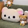 Lindo Rilakkuma Grande Almohada de Doble Cara Peluche Cojín Almohada para Siesta Almohada de Dormitorio Muñeca Muñeca Día de San Valentín