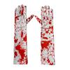 Guantes Ensangrentados de Halloween Nuevos Guantes con Coágulos de Sangre Guantes para el Festival de Fantasmas Mangas Largas Impresas de Halloween