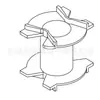 Transformador PQ3535 Esqueleto PQ3536 Esqueleto de Baquelita Esqueleto de Alta Frecuencia Bobina de Vertical Pinless 3512