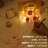Aniversário ins luz musical Han Feng urso fofo bolo de aniversário desenho animado criativo cartão de felicitações tridimensional presente de Natal