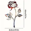 Decoraciones de Pared para Interiores y Exteriores con Silueta de Perico de Hierro Forjado Transparente en Forma de Corazón Redondo, Decoración Transfronteriza, Fabricante Mayorista