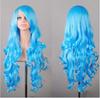 Explosões de comércio exterior europeu e americano peruca de cosplay cartoon multicolorida estilo Harajuku cabelo longo cacheado feminino cobertura total da cabeça