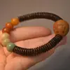Joias Coloridas Envelhecidas Acessórios de Sementes de Bodhi Multi-Tesouro Contas Budistas Pulseira de Círculo Único Pulseira Unissex de Animais Pequenos