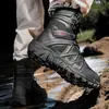 Vendas diretas de fábrica, botas de combate masculinas transfronteiriças, de cano alto, impermeáveis, antiderrapantes, resistentes ao desgaste, botas militares para caminhada e off-road ao ar livre, pretas
