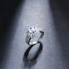 Anillo de Zircón Nuevo de Amazon Anillo de Zircón Micro-incrustado para Mujer Joyería Europea y Americana Combinable Joyería de Banquete Anillo de Tendencia