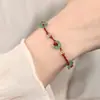 Tornozeleira Trançada de Pérolas Feita à Mão com Design Exclusivo, Tornozeleira Versátil de Moda de Luxo com Temperamento Elegante