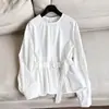 Primavera de 2026 Novo Estilo Cintura Marcada Emagrecedor Pulôver Camisa Curta Blusa Feminina Atacado N6Bt266620