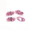 Fábrica de Wuzhou al por mayor anillo de piedra desnuda de circón rosa ojo de caballo olivino CZ artificial gema de color piedra desnuda