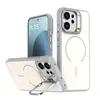 Compatível com OPPO Reno14F, capa de celular magnética de cor vibrante contrastante, suporte Apple A6Pro, capa protetora anti-queda A6X