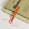 Llavero de cuerda para mochila, mosquetón tejido de nailon, cordón para bolsa, colgante de muñeca colorido, adorno de estrella, cuerda doble