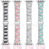 Para Pulseira Apple Watch Apple WatchSE654 Joia Opala Diamante Metal de Aço Inoxidável