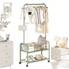 Perchero Simple de Pie para Uso en Casa, Perchero Móvil para Ropa y Bolsos junto a la Cama del Dormitorio, Perchero