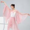 Pantalones de Pierna Ancha de Danza Clásica Disfraz de Performance para Mujer, Pantalones de Malla Fluidos, Ropa de Práctica de Danza Clásica, Pantalones de Baile para Mujer, Pantalones Blancos Sueltos
