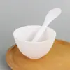 Salão de Beleza Ferramentas DIY Spa Tigela para Máscara de Tpr Silicone 8,5cm Macia e Flexível + Espátula para Misturar Máscara 13cm