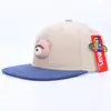 Sombrero infantil coreano lindo oso de dibujos animados visera plana sombrero hip-hop color de moda combinación sombrero para el sol gorra de béisbol para bebé moda