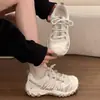 Zapatos deportivos de verano para mujer 2026, de venta caliente, nuevos, con suela gruesa, transpirables, para exteriores, ligeros, antideslizantes, de punta redonda, casuales
