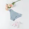 Comercio Exterior Transfronterizo al por Mayor Calzones de Algodón para Mujer, Bikini Multicolor de Canalé, Ropa Interior Transpirable de Cintura Baja Levanta Glúteos para Mujer