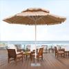 Sombrilla de Paja de Imitación, Parasol de Exterior, Parasol de Exterior, Sombrilla de Columna Central para Exterior, Sombrilla para Patio de Resort, Sombrilla para Balcón, Columna Única