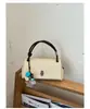 Bolso de Mano Estilo Suave Nuevo Verano 2026 con Patrón de Lichi, Bolso de Mano de Diseño Único, Bolso Cuadrado Pequeño de Moda para Viajes Diarios