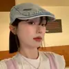 Gorra de Béisbol Lavada de Mezclilla Retro Coreana para Primavera y Otoño para Mujer, Boina de Moda Diaria, Circunferencia de Cabeza Grande, Sombrero de Gama Alta