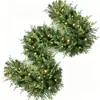 Decoraciones de corona de Navidad transfronterizas, adornos de vid de Navidad, colgantes para puertas, decoraciones para hoteles y centros comerciales, vides de bayas artificiales
