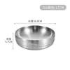 Acero Inoxidable 304 Tazón para Fideos Fríos Estilo Coreano Tazón Ondulado de Doble Capa Tazón Doméstico Anti-quemaduras para Sopa Tazón Dorado Luosifen Tazón para Ramen