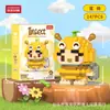 Compatible con Bloques de Construcción de Micropartículas Lego Muñecos de Dibujos Animados Educativos para Niños Ensamblaje Escritorio Celebridad de Internet Puesto Callejero Juguetes al por Mayor